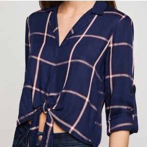 **NWT** BCBGeneration Tie-Front Blouse